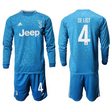 Koszulka Juventus De Ligt 4 Dziecięcy Trzeci Koszulki Piłkarskie 2019-2020 Długi Rękaw